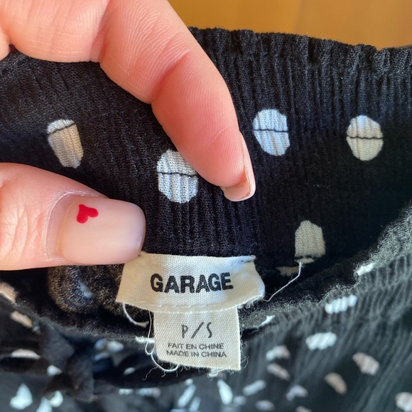 Garage two piece black and white polka dot matching set size M - Picture 11 of 11